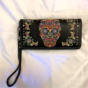Sugar Skull Wallet/Wristlet